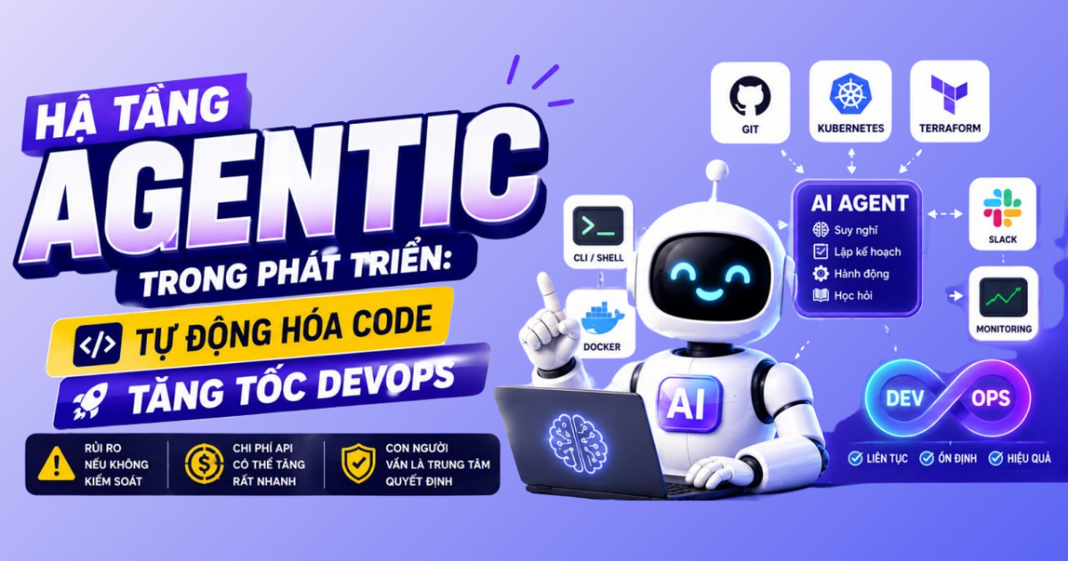 Hạ tầng Agentic trong phát triển: Tự động hóa code, tăng tốc DevOps