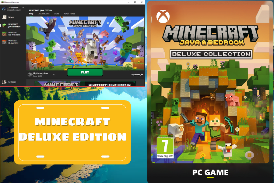 [KEY] Minecraft Java & Bedrock DELUXE EDITION